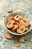 A bowl of palmiers