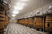 A fermentation cellar at Chateau Pavie (St-Emilion, Bordeaux, France)