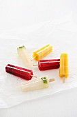 Homemade ice lollies