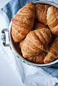 A bowl of croissants