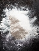 A pile of flour (seen from above)