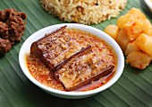 Nyonya-Küche: Auberginen in Curry-Kokossauce (Malaysia)