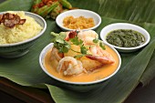 Nyonya cuisine: prawn curry with pineapple (Malaysia)
