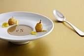 Geese soup with grapes