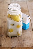 A jar of salted lemons