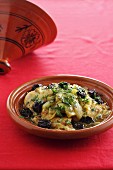 Chicken tagine with vegetables and olives