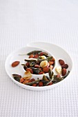 Salted almonds with sage