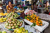 Fresh produce for sale at a market in Chau Doc, Mekong River Delta, Vietnam, Indochina, Southeast Asia