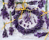 Posies and wreath of lavender