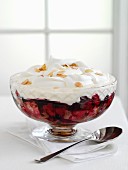 Fruit trifle with cream