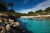 Cala Sa Nau Beach on the southern coast of Majorca