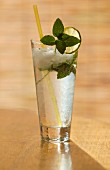 Mojito with mint and lime