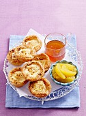 Orange blossom portuguese tarts