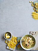 Linguine with crab and lemon