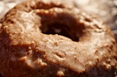 A glazed doughnut (close-up)