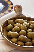 Green olives with sea salt