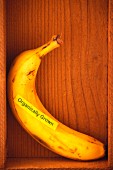Bio-Banane in einer Kiste