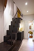 Samba stairs with handrail in hallway