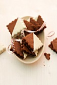 Chocolate nougat biscuits (Christmas)