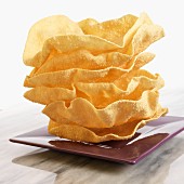 A stack of poppadoms (India)