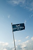 Die Fahne des Restaurants Sansibar, Sylt