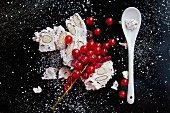 Almond nougat and redcurrants