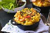 Macaroni and cheese with lobster