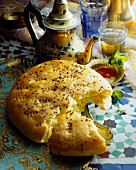 Unleavened bread and peppermint tea