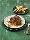 Beef roulade with dried figs and walnuts