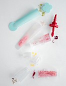Plastic containers for homemade ice lollies