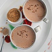 Hot chocolate with carob
