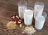 Veganer Milchersatz mit Zutaten