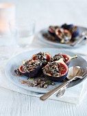 Fig dessert with chia seeds