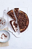 Gluten-free molehill cheesecake with quinoa crumbles