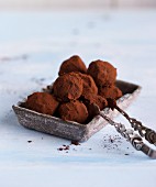 Dark cocoa truffles