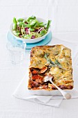 Lasagne with chestnut mushrooms and spinach