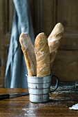 Homemade French baguette