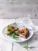 Potato frittata with rocket and cherry tomatoes