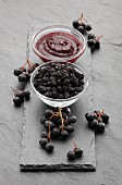 Aronia berries and jam