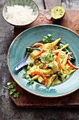 Thai lime curry with vegetables