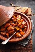 Rabbit and vegetable tagine with saffron