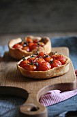 Mini tomato tarts