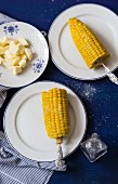 Corn-on-the-cob with butter