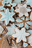 Spiced biscuits decorated with icing