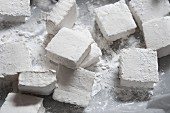 White marshmallow squares