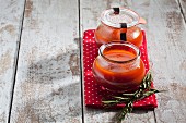 Jars of tomato soup