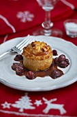 Hare pie with cherries for Christmas