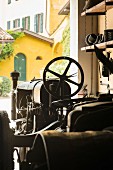 A tractor collection at Tenuta San Leonardo, Borghetto, Italy