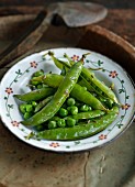 Fried pea pods
