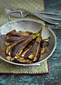 Sweet-and-sour aubergines (India)